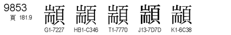 U+9853